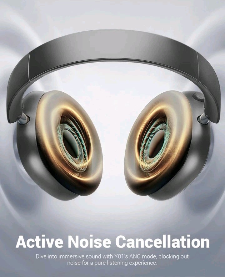 Wentronic Y01 Wireless Noise Canceling Headphones Bluetooth 5.3 Over Ear…
