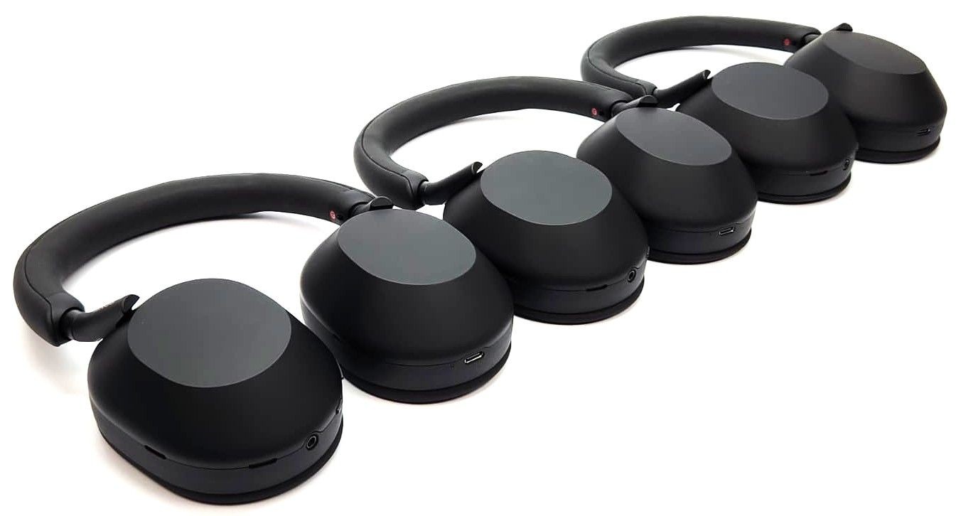 Lot of 3 Sony Wireless Headphones WH-1000XM5SA Active Noise-Cancellation