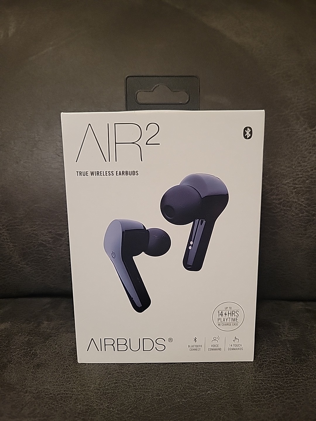 AIRBUDS True Wireless Earbuds AIR 2 2G Second Generation Black
