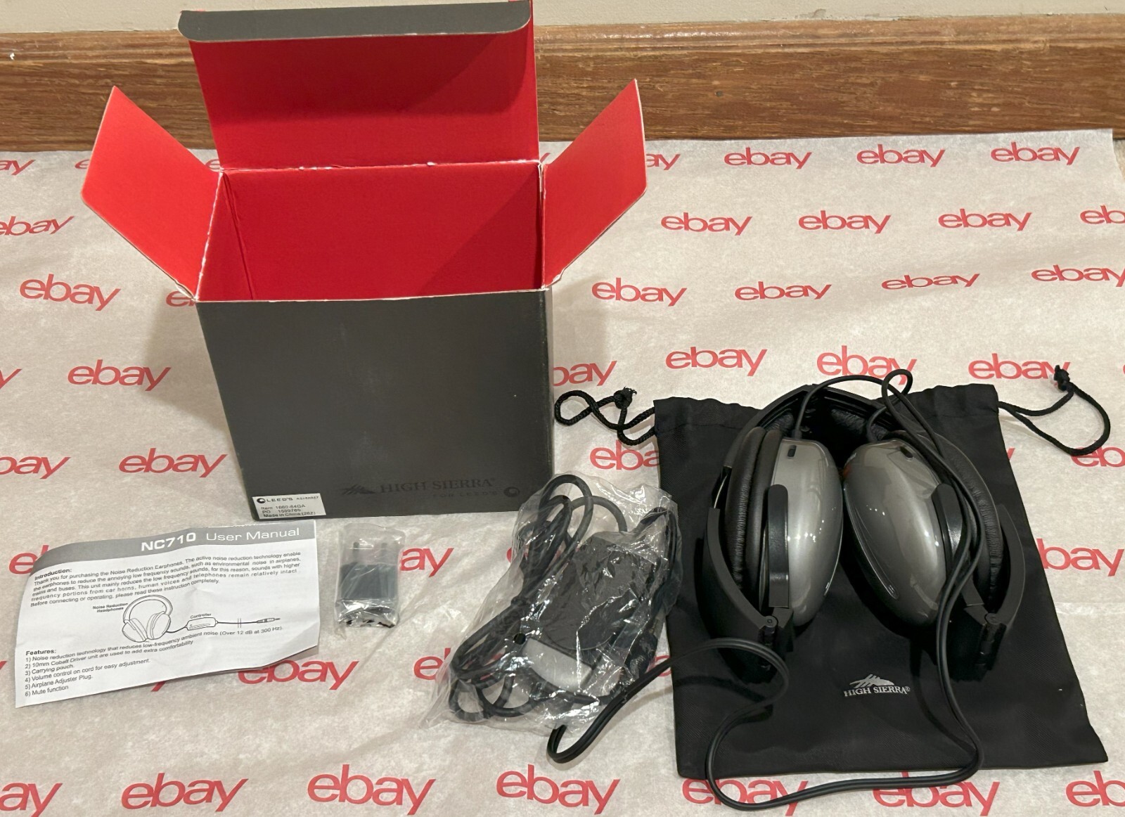 High Sierra for Leed’s Wired Headphones – great sound excellent noise cancelling