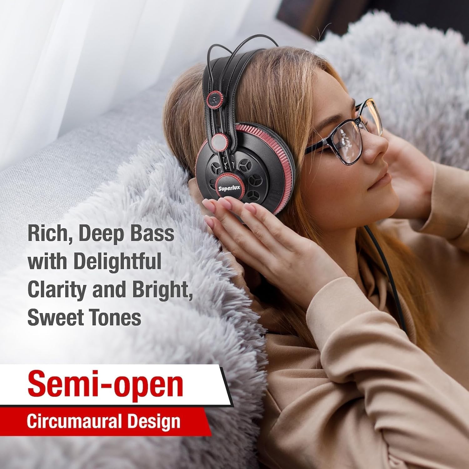 Superlux HD681AIR Studio Monitoring Headphones Wired Over Ear Special Edition