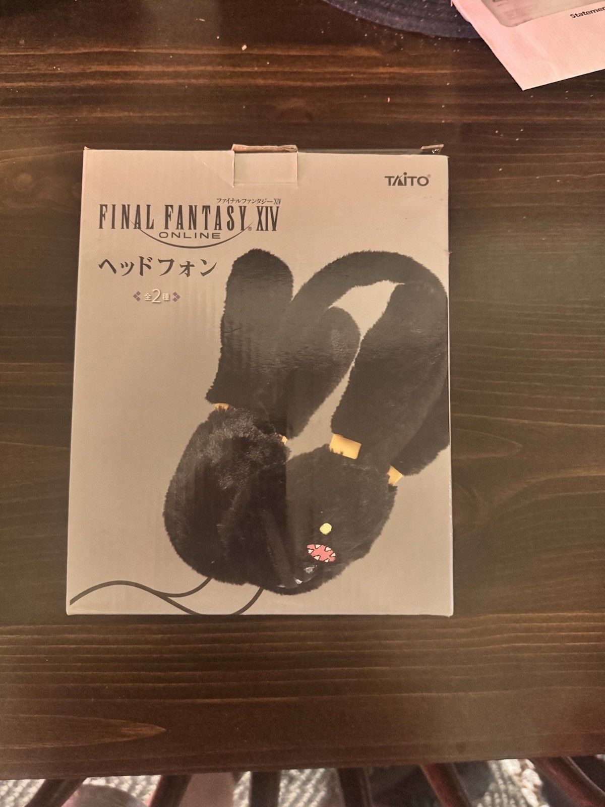 Taito Final Fantasy XIV Online Over-Ear Wired Headphones 3.5mm Black/Yellow