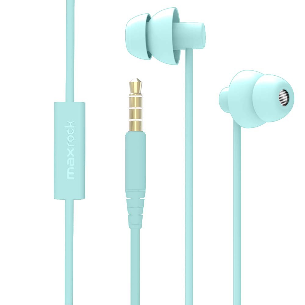 Ururtm Sleep Soundproof Earbuds Headphones, 1 Count (Pack of 1), Light Green