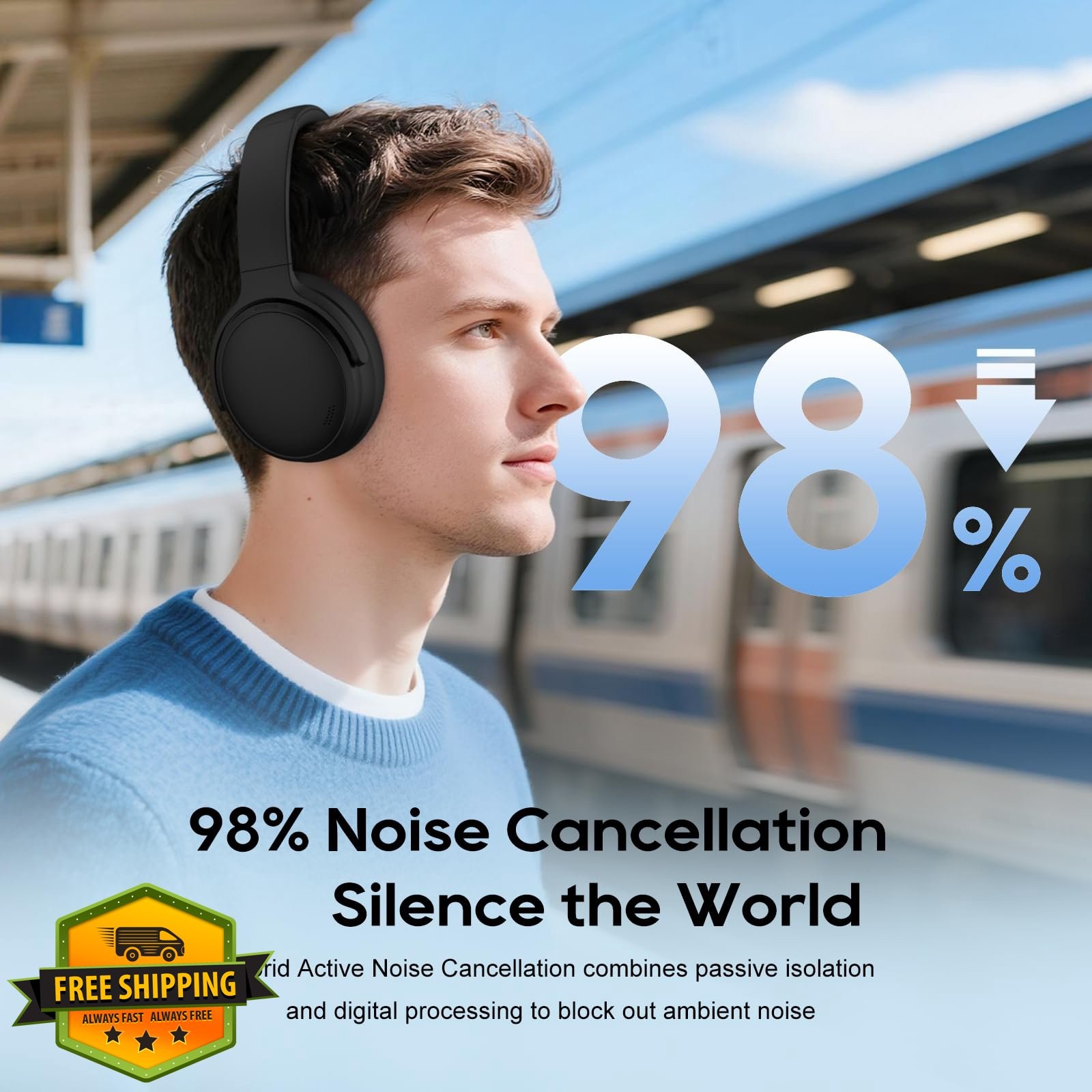 Srhythm NC35 Gen 2 Headphones (Bluetooth 6.0, 140H)