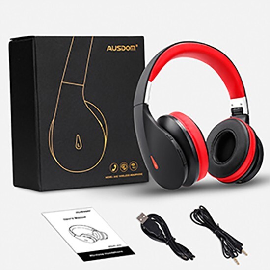 6x Ausdom AH2 Stereo Bass Foldable Wireless Wired Headphone w/ Microphone