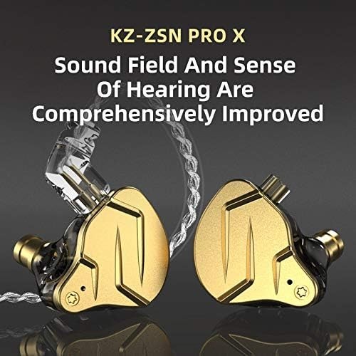 KZ ZSN PRO X Hybrid Earphones – HiFi Headset, Black
