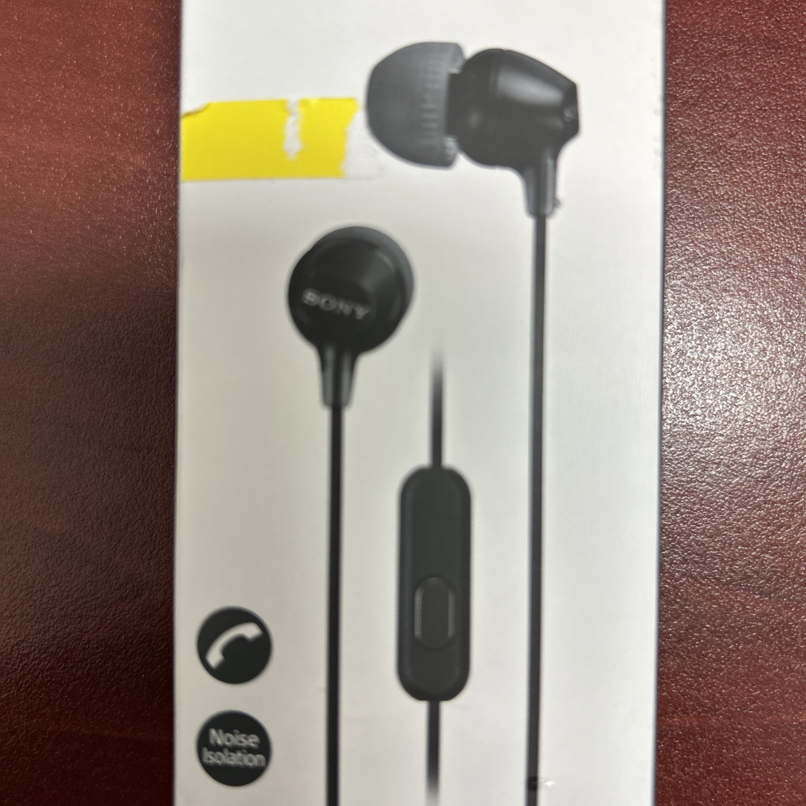 Sony MDR-EX15AP In-Ear Earbud with Microphone – Black (MDREX14AP/BZ