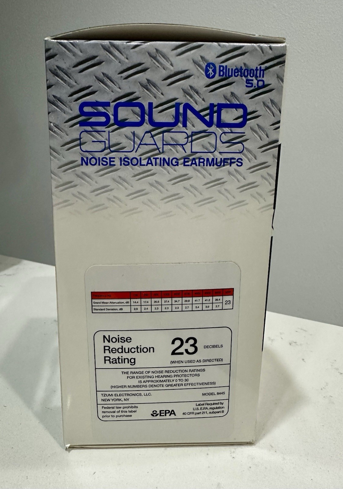 Tzumi Sound Guards Noise Isolating Earmuffs Bluetooth OSHA Compliant NRR23dB New