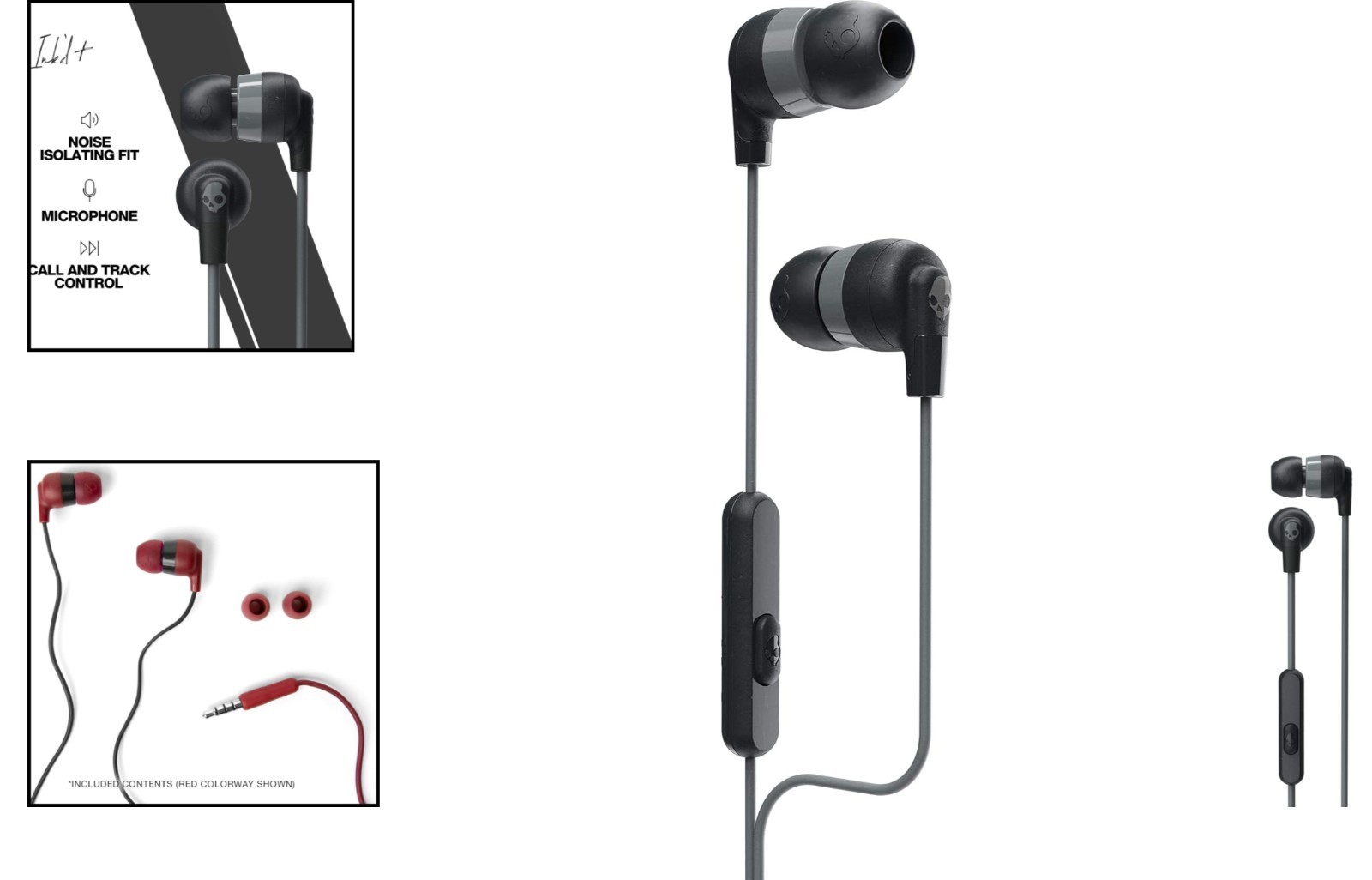 Ink’d+ Wired Earbuds: Noise Isolating Sound & In-line Mic – Travel Ready