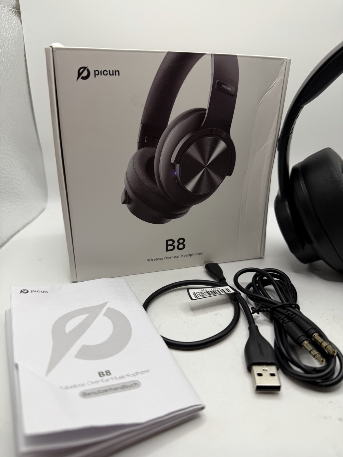 Headphones Picun B8 Bluetooth Headphones, 120H Playtime Wireless Bluetooth