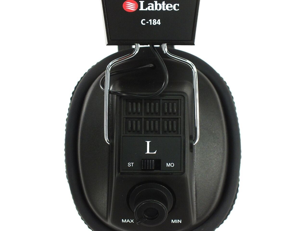 Labtec C-184 Stereo/Mono Headphones with Volume Control 3.5mm 1/4″ – New In Box