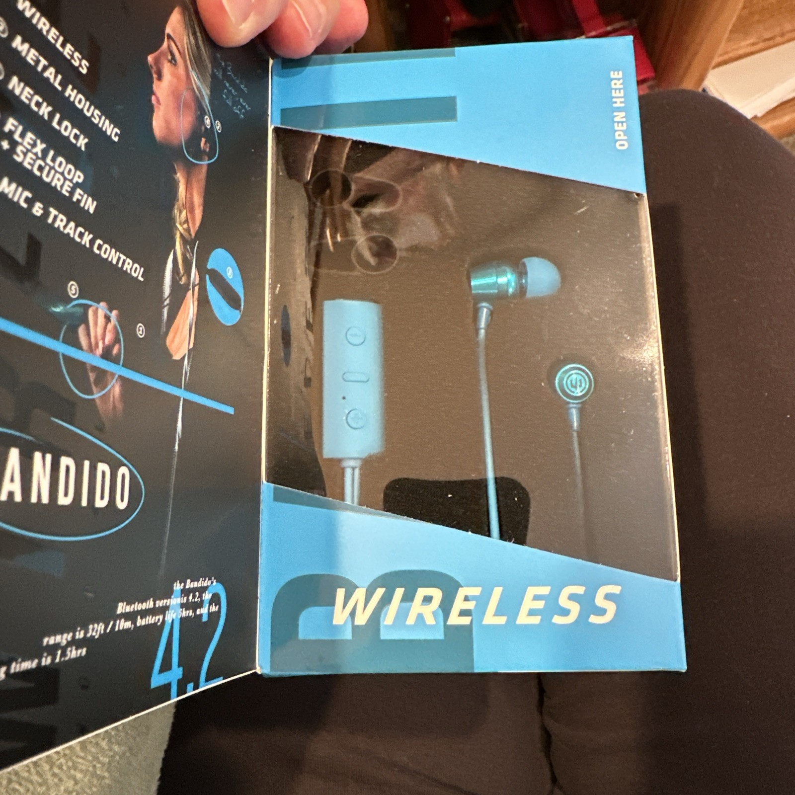 Wicked Audio Bandido Bluetooth Mobile Earbuds, Blue (WI-BT2651)