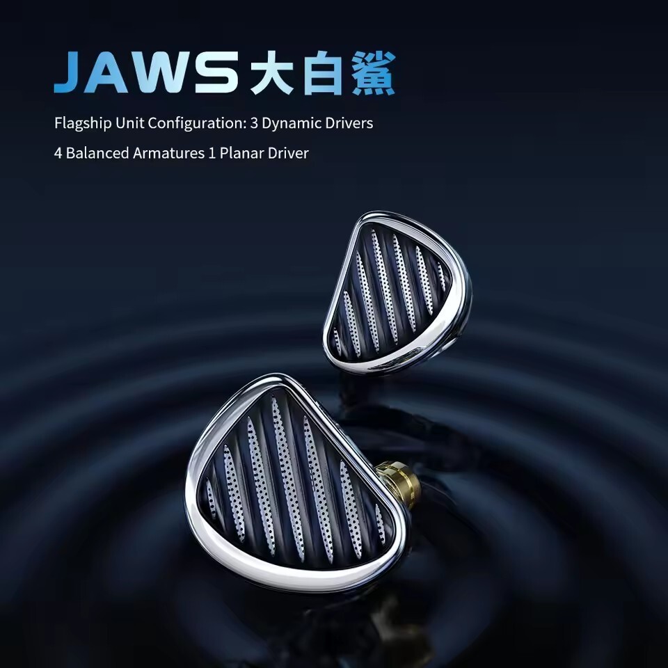 TRN JAWS Earphone 3DD+4BA+1PD IEMs HIFI Headphone 8 Driver Technology Noise
