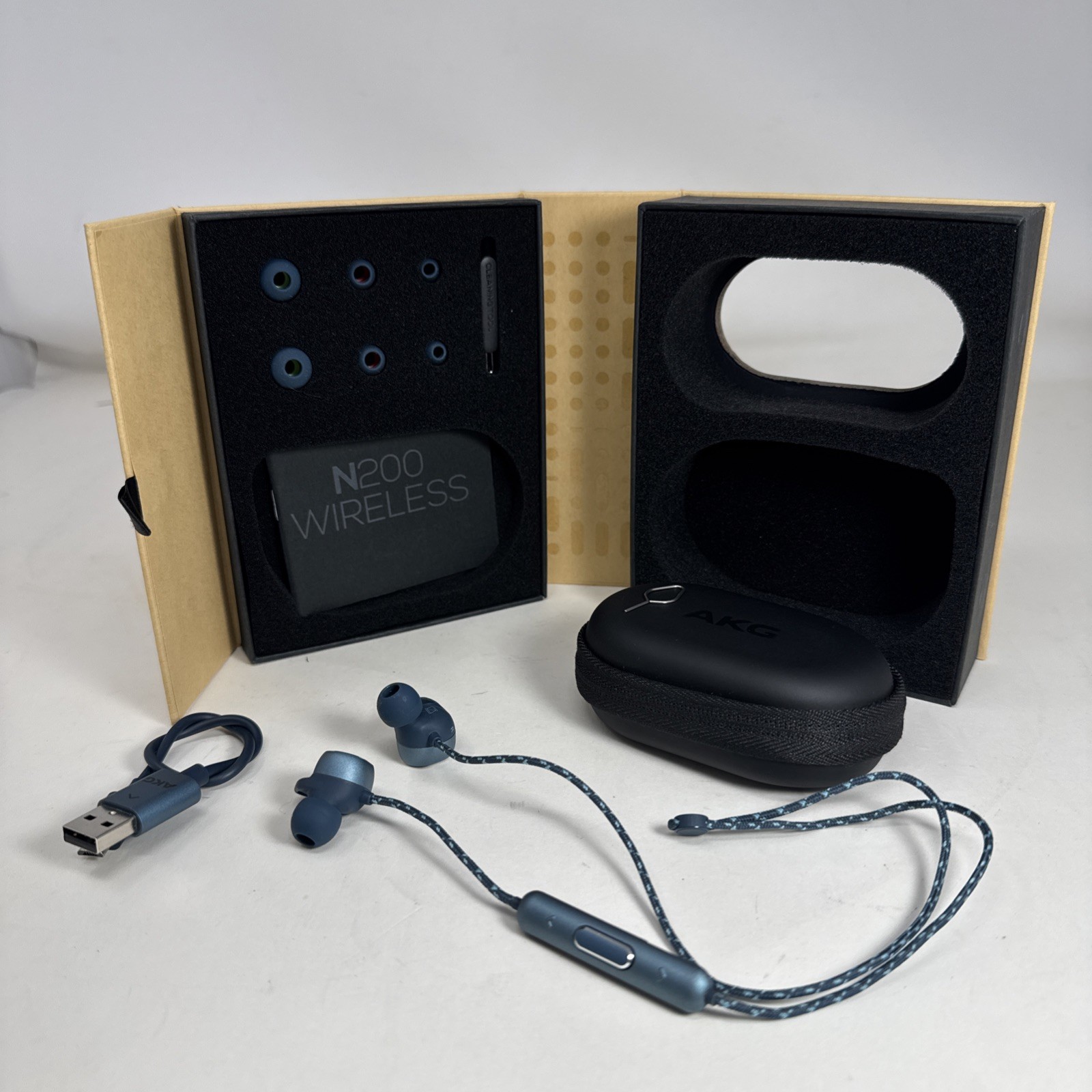 AKG by HARMAN N200 Wireless In-ear Headphones Earbuds Blue – TESTED