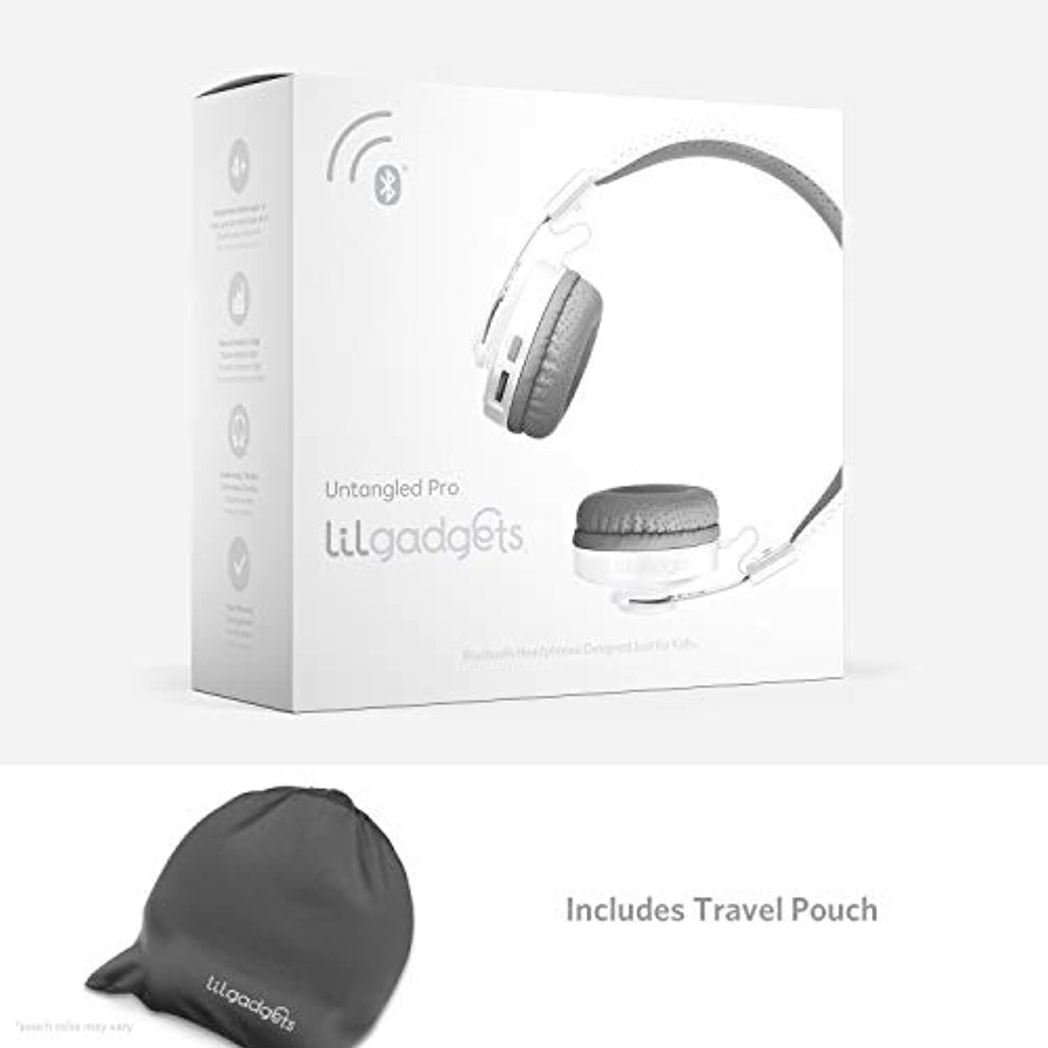 LilGadgets Untangled PRO Kids Premium Wireless Bluetooth Headphones with