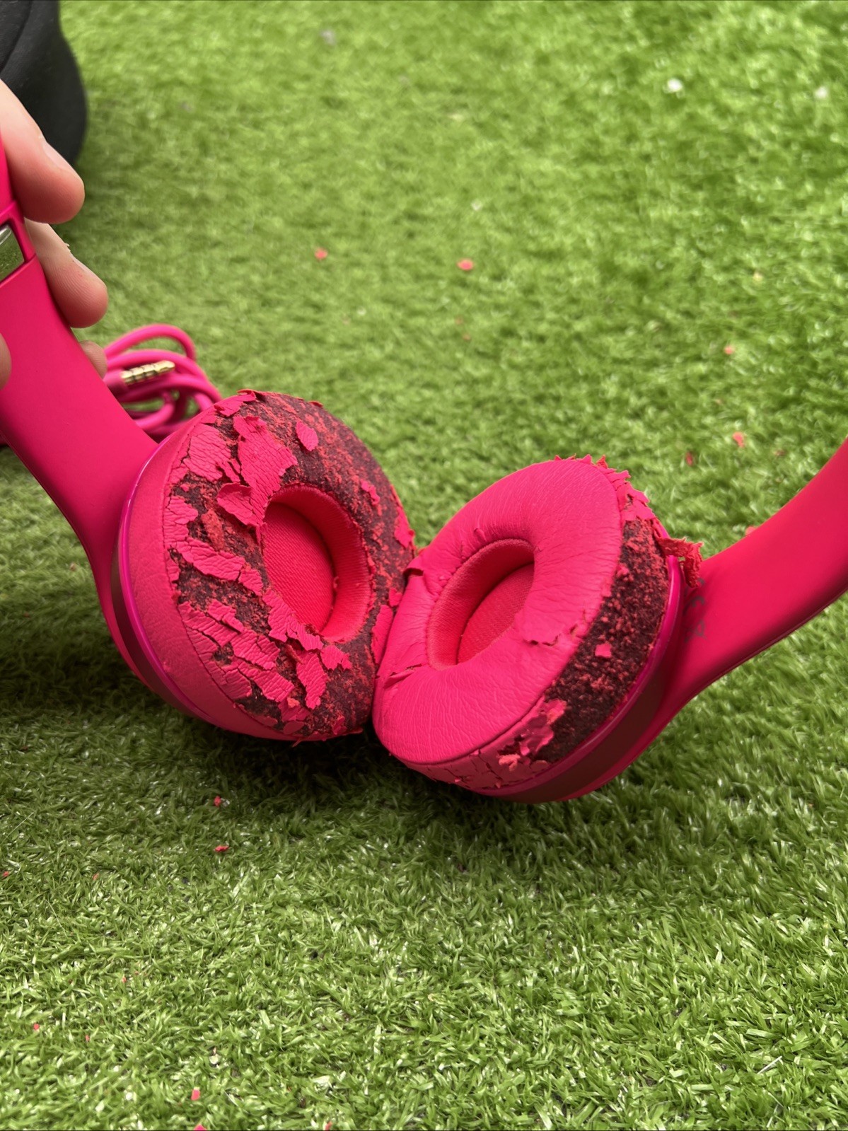 Beats Solo Wired On-Ear Headphones B0518 Pink ~ Work But Need EarPads. 13