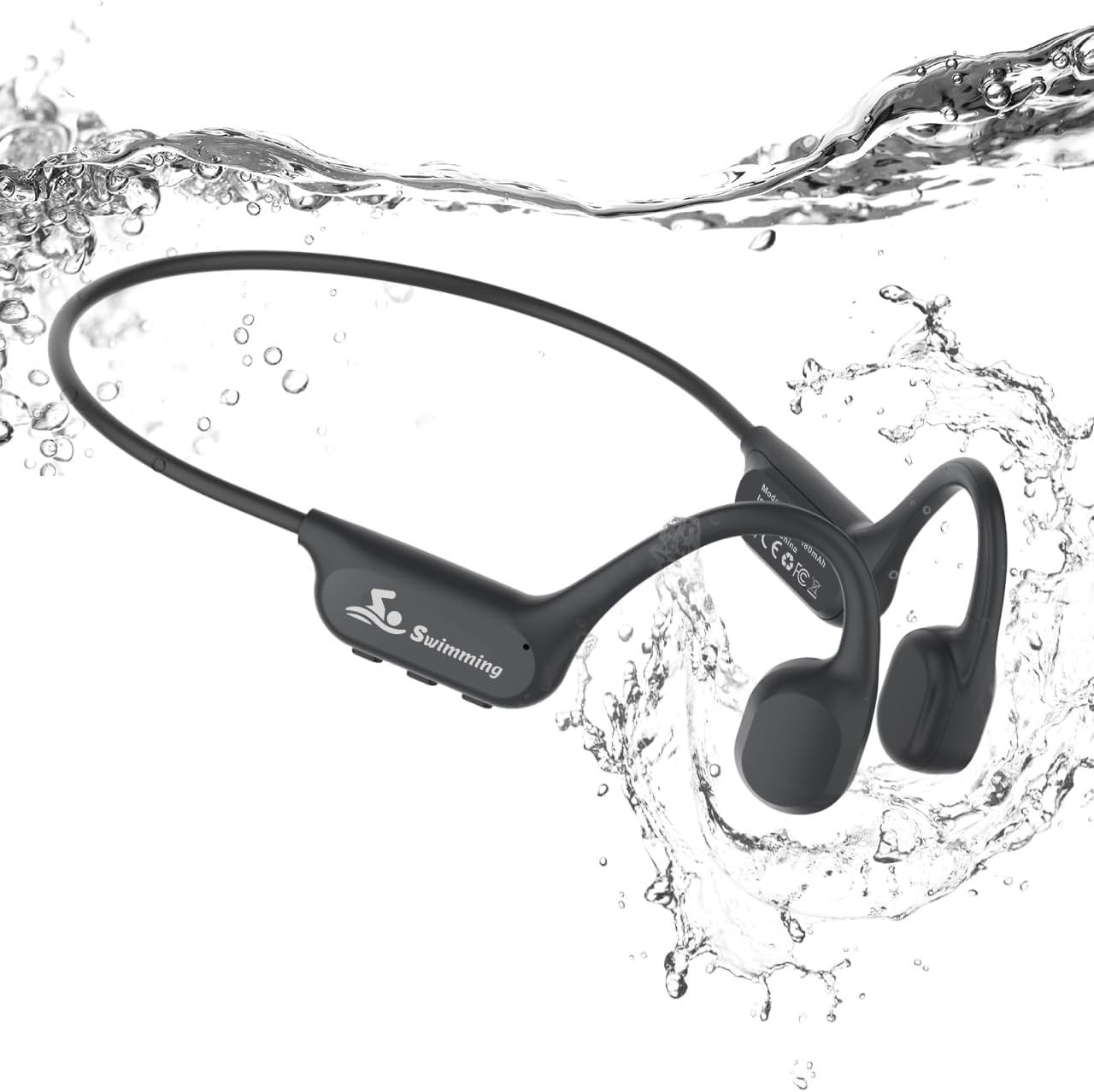 Ergonomic Bluetooth 6.0 Waterproof Earbuds with 8GB Music for Active Lifestyles