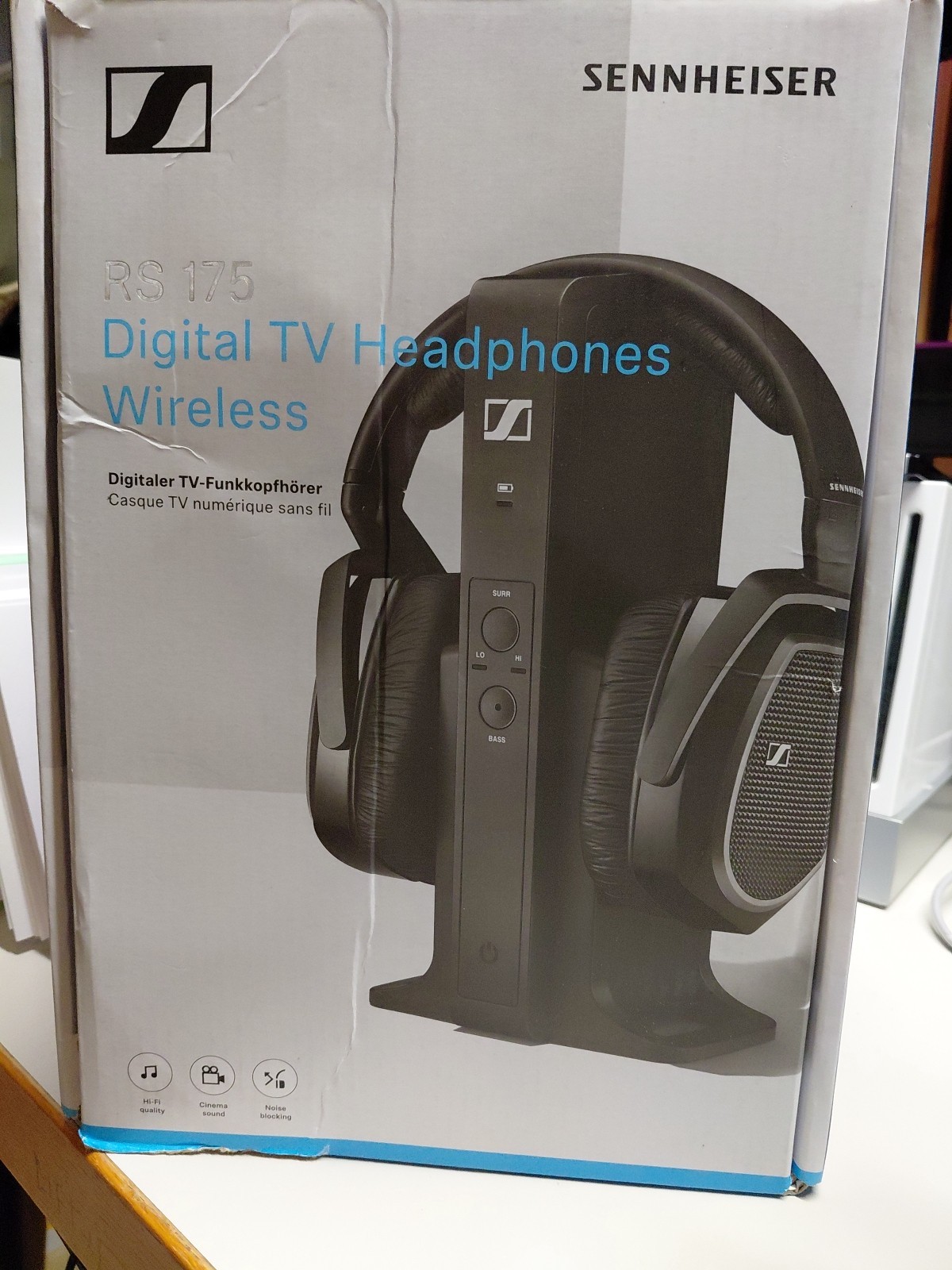 Sennheiser RS 175-TV Headphone Wireless – Black