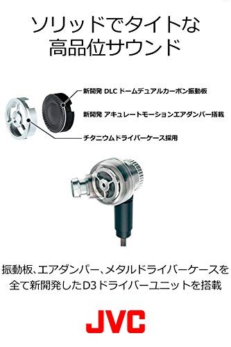 2017 JVC HA-FD01 canal type earphone CLASS-S SOLIDEGE from japan