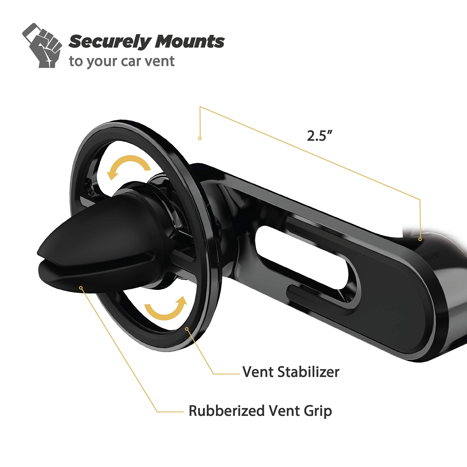 Scosche MQ2VP2-XT MagicMount FreeFlow Vent Qi Charging Mount