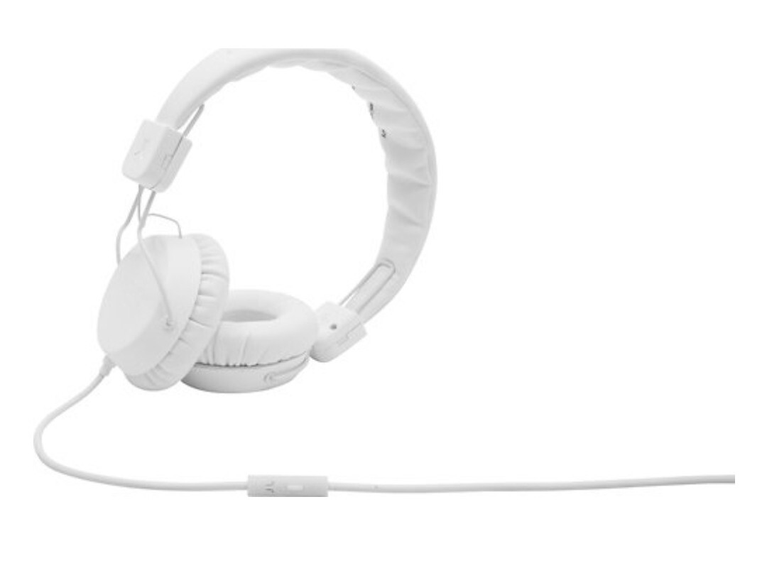 WeSC Piston On-Ear Street Headphones White Over Ear Headphones Sweden 3.5mm Jack