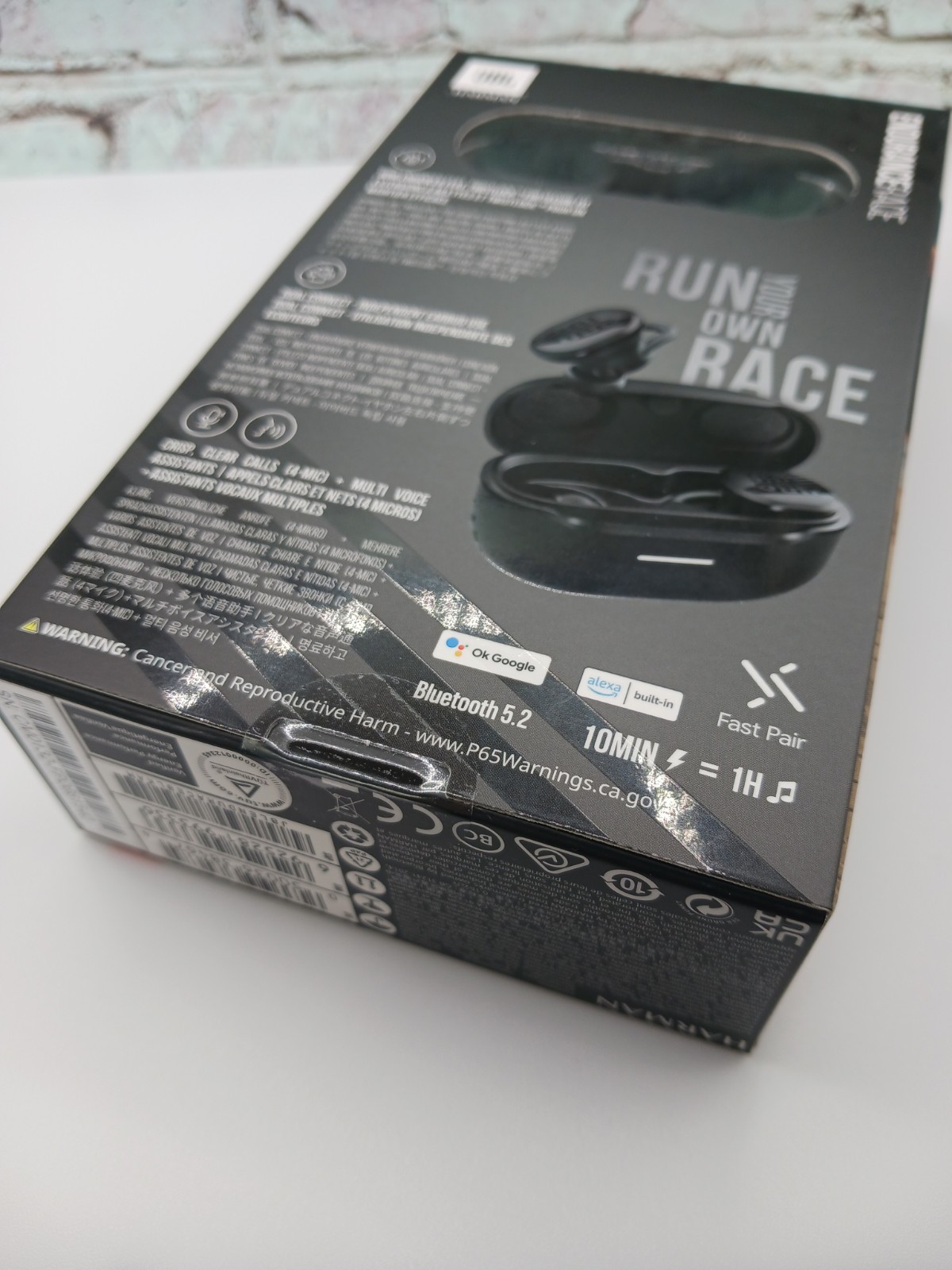JBL Endurance Race TWS IP67 Waterproof Wireless Bluetooth Headset Earbuds Black