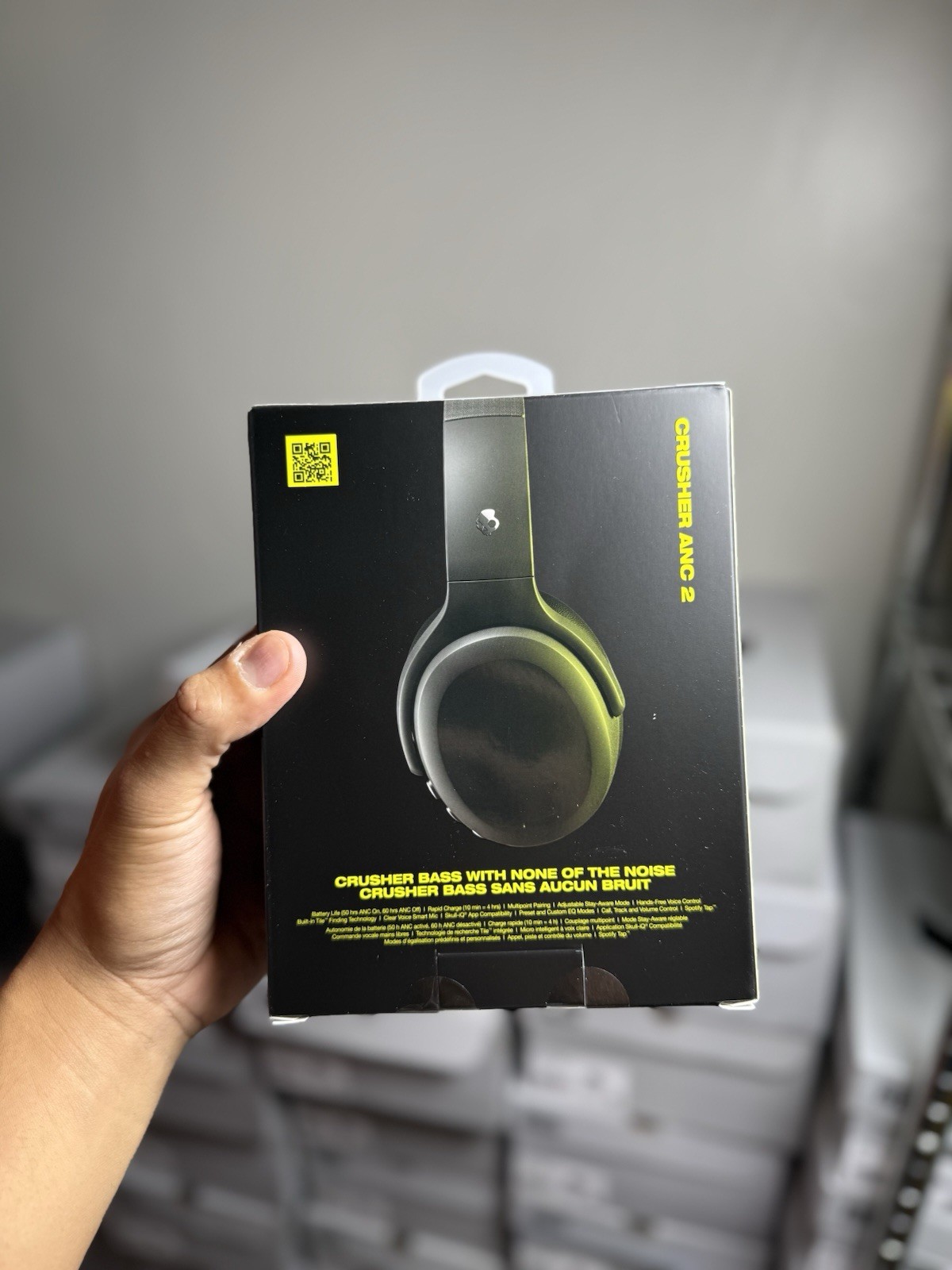 Skullcandy Crusher ANC 2 Noise Canceling Wireless Headphones Black FREE SHIPPING
