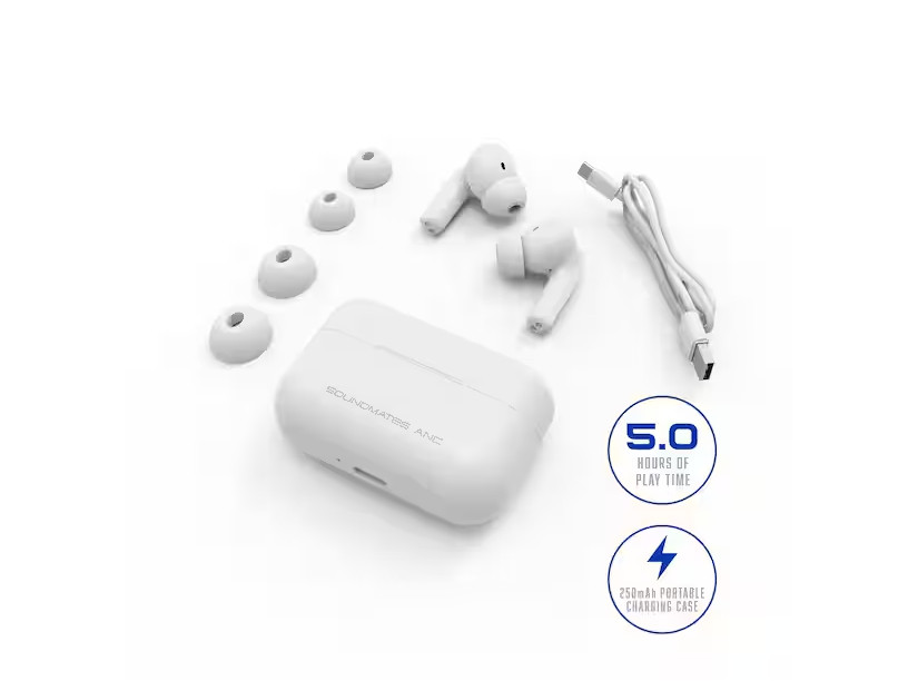 Brand New Tzumi SoundMates Pro ANC Bluetooth 5.0 Wireless Earbuds w/Box Gift