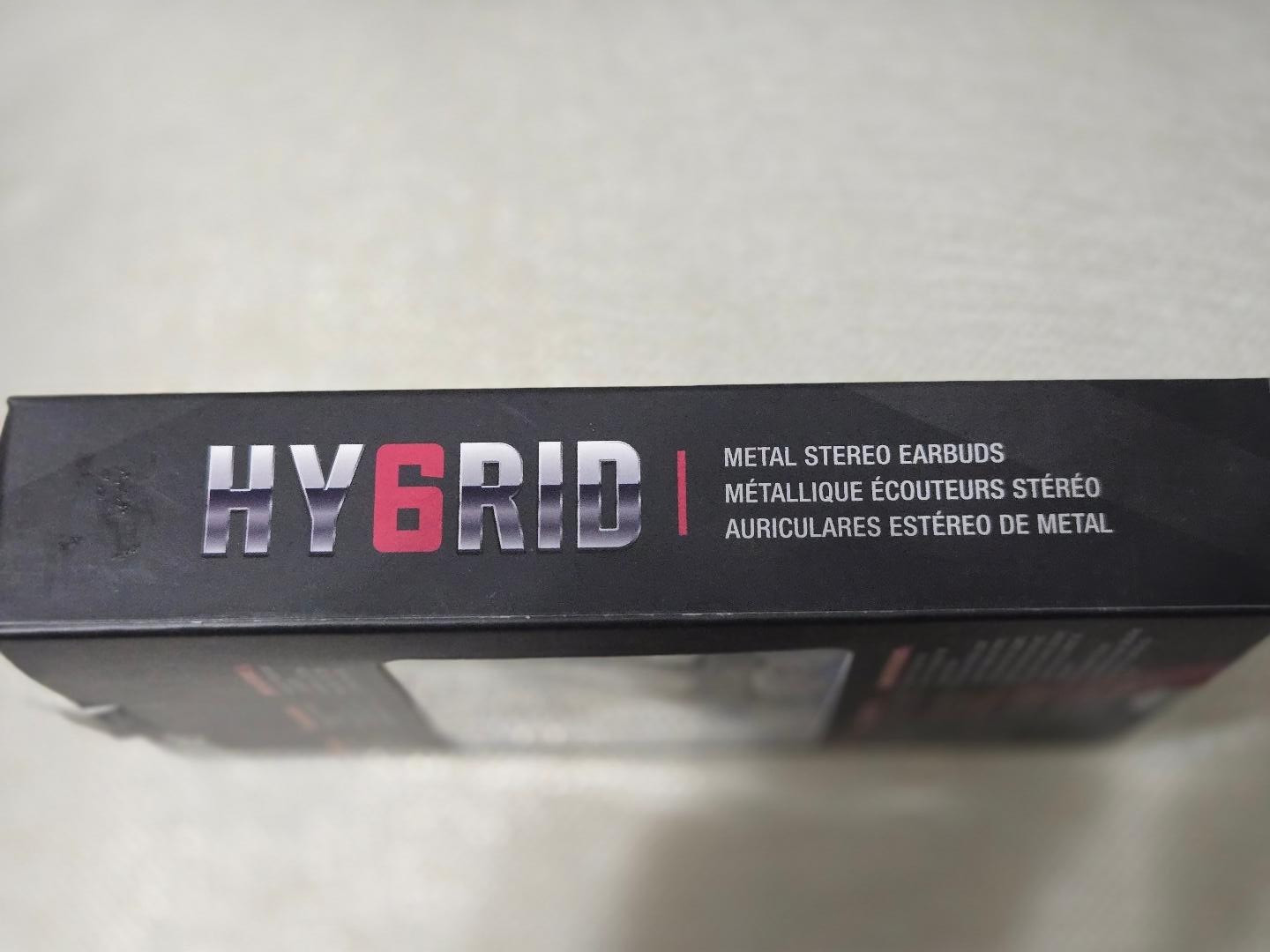 COBY HY6RID Metal Stereo Wired Earbuds 3.5mm Jack Mic Volume Control Blue New