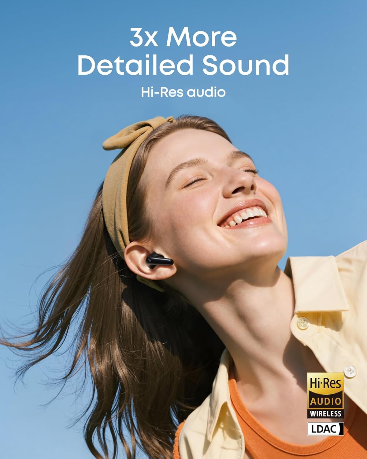 soundcore P31i Wireless Earbuds – Hi-Res Audio, Adaptive Noise Cancelling–Black