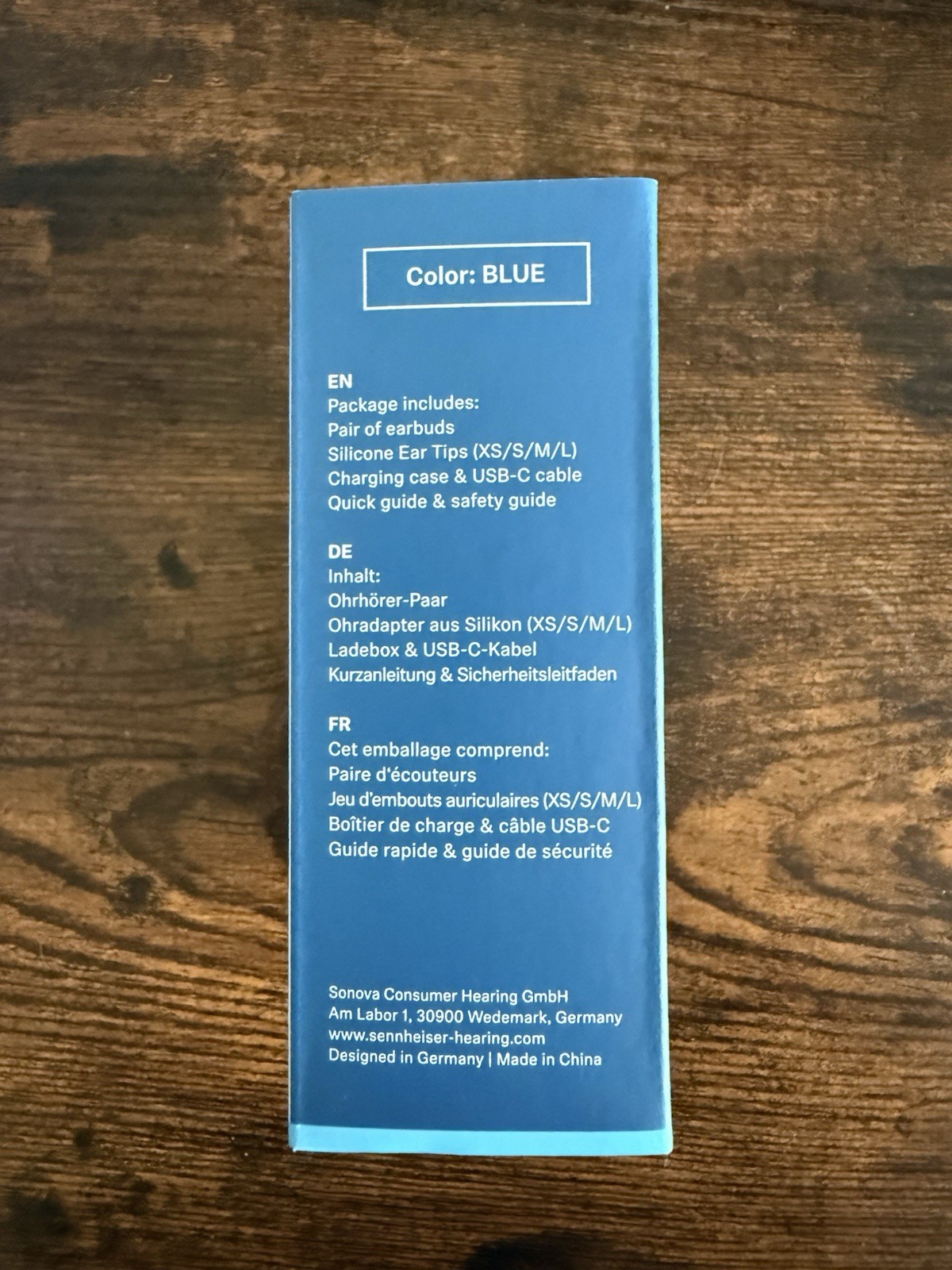 NEW-Sealed- OEM Sennheiser Accentum Bluetooth Earbuds (Blue)
