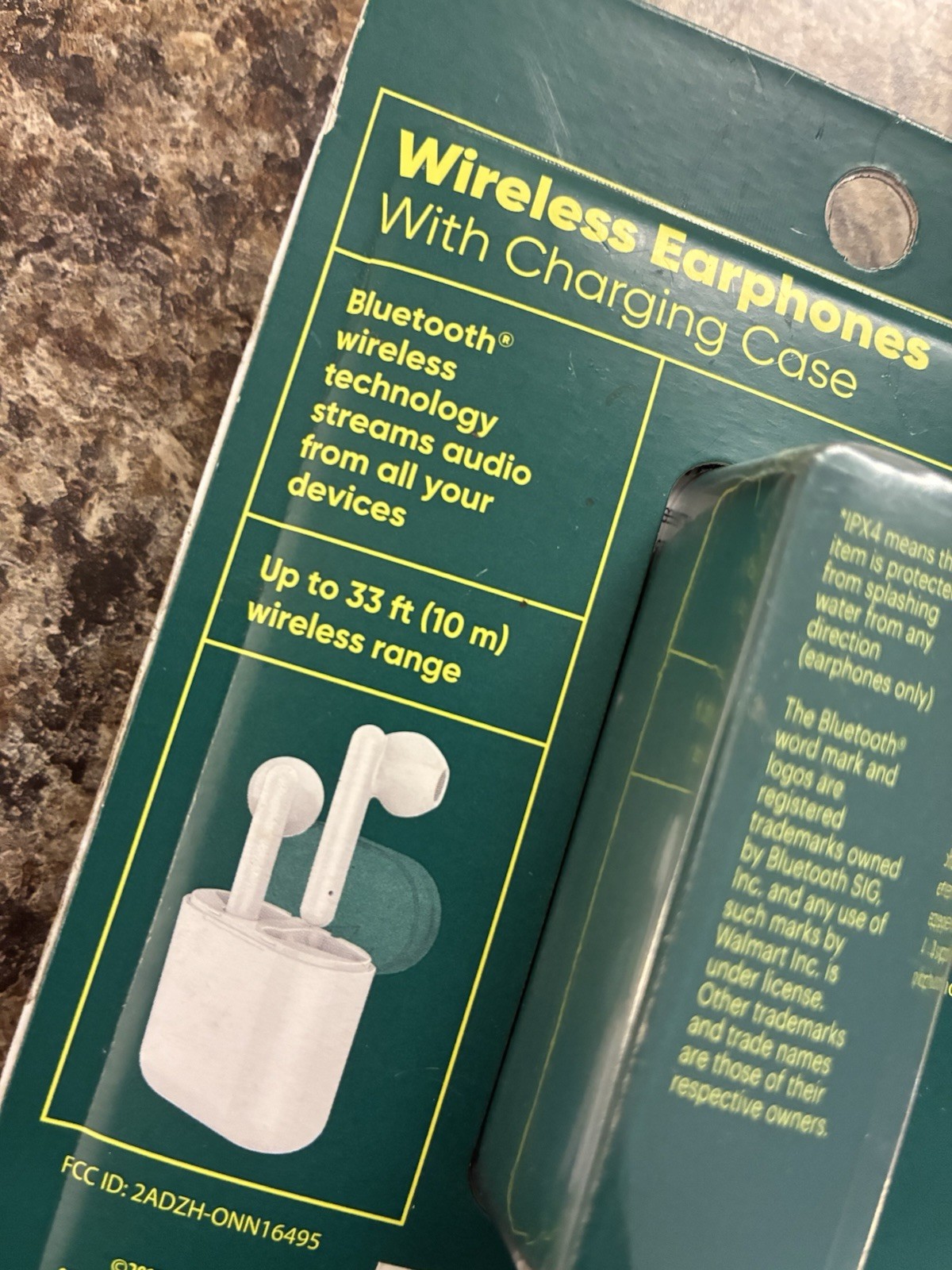 New onn groove True Wireless Earbuds w Charging Case 15H Playtime IPX4 Bluetooth