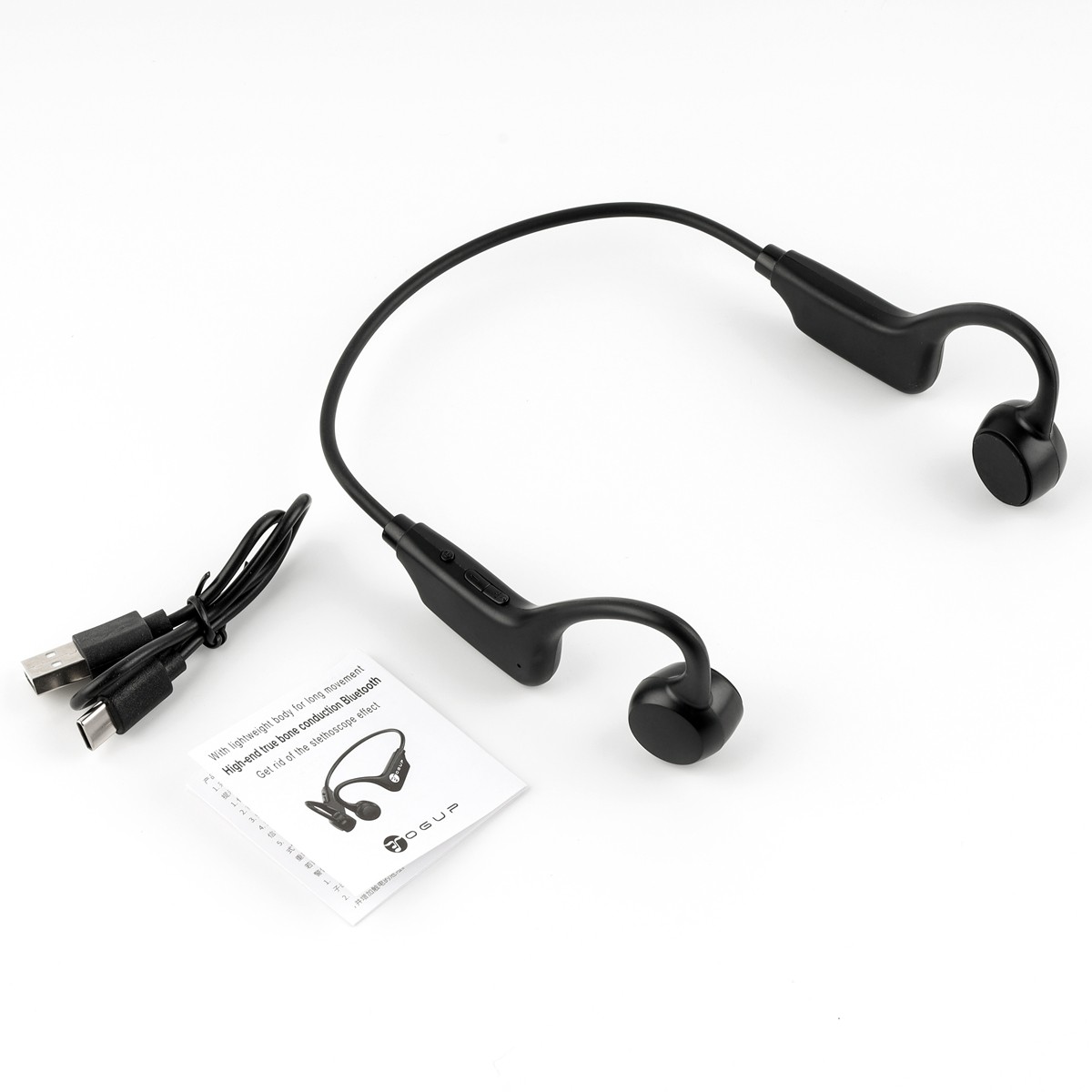 Outdoor Bone Conduction Headphones Bluetooth 5.3 Wireless Earbuds Sport Headset