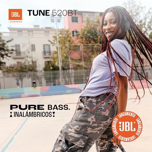 Tune 520BT – Wireless On-Ear Headphones, Up to 57H Battery Life and Purple