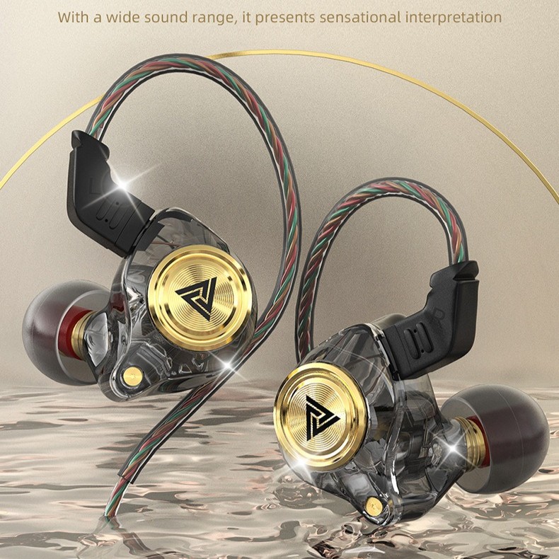 QKZ AK3 FiLe Wired Earbuds In-Ear Stereo Earphones with Mic Volume Control