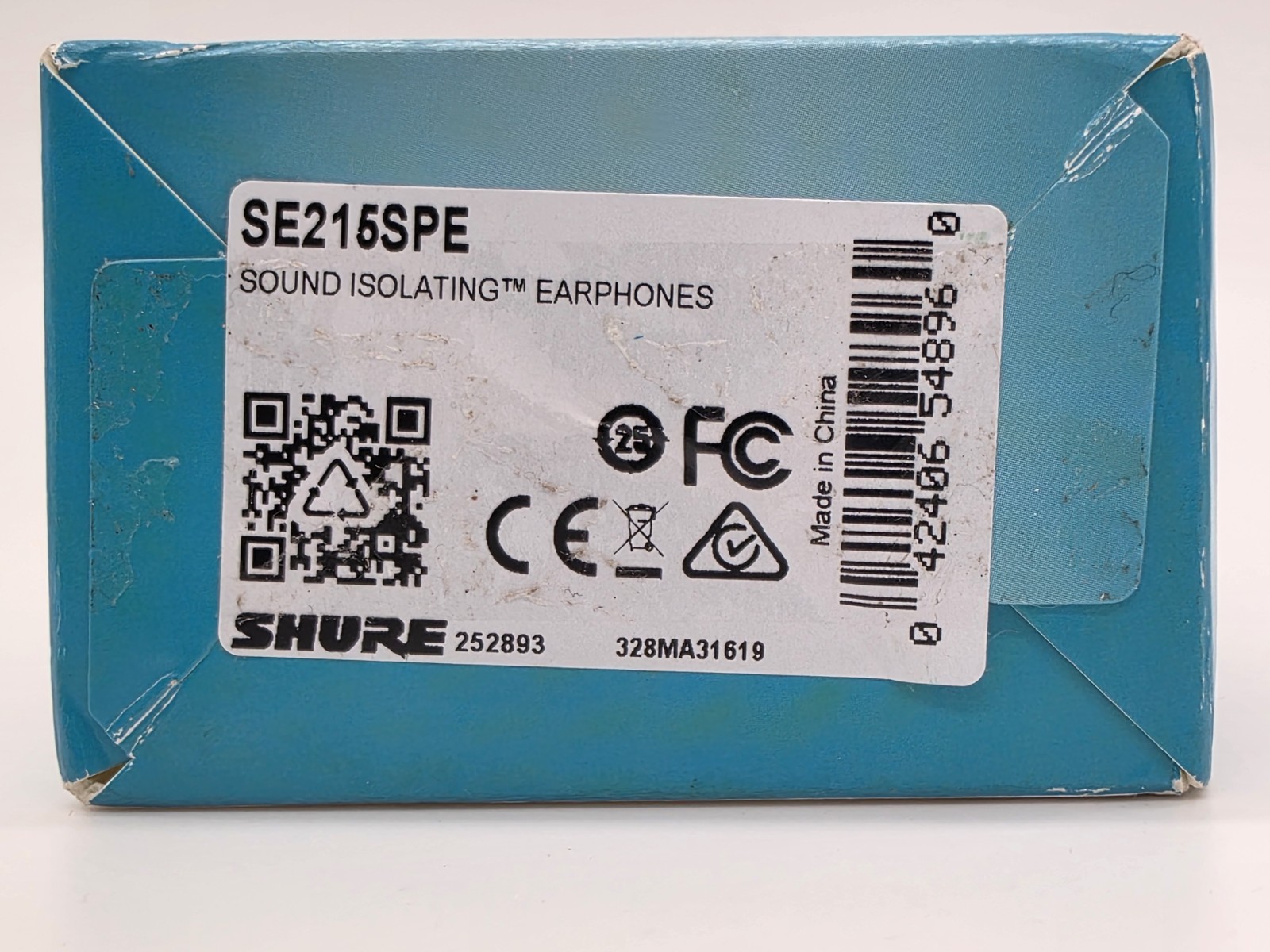 Shure SE215SPE BLUE Sound Isolating In-Ear DJ Monitoring Headphones/Earphones