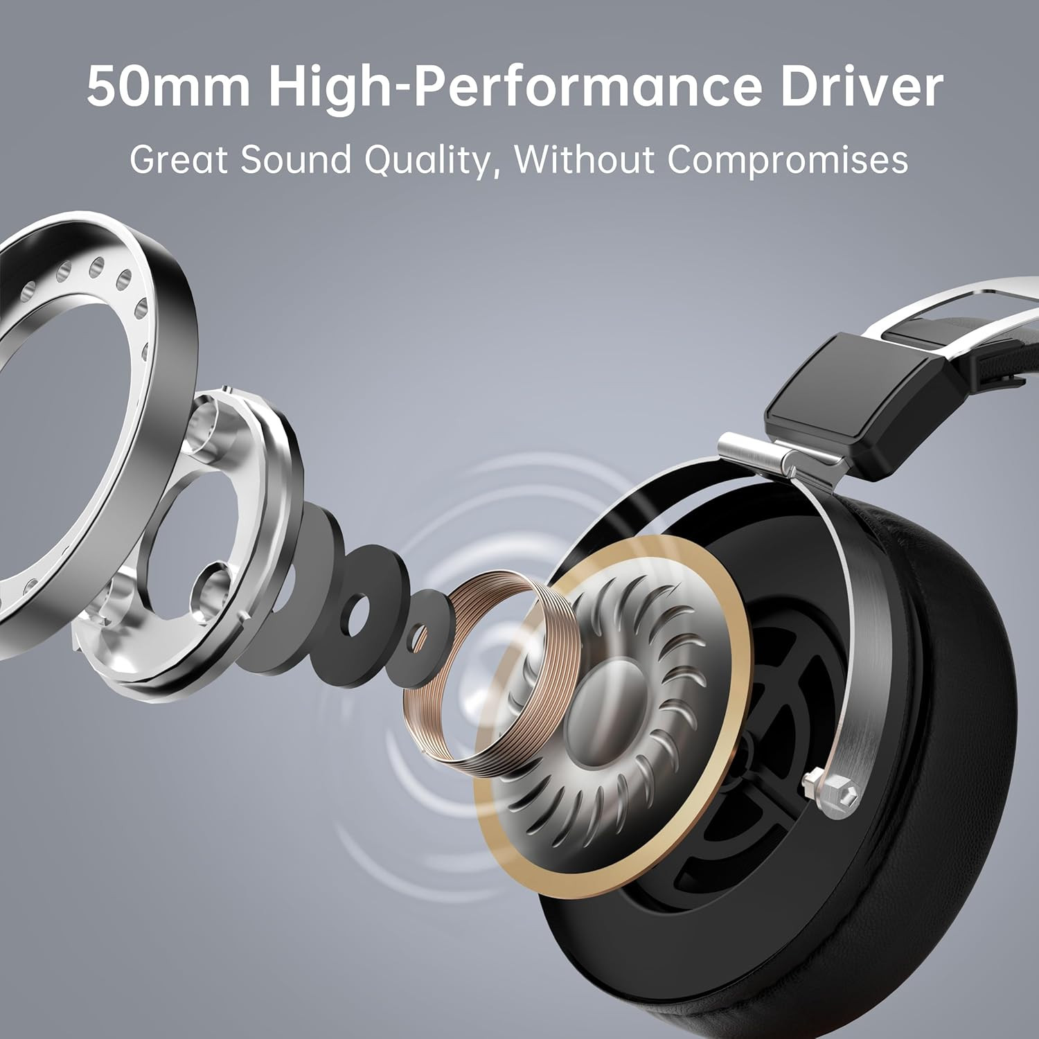 Wired Studio Headphones with 32Ω, Professional Over-Ear Monitor Headset for Reco