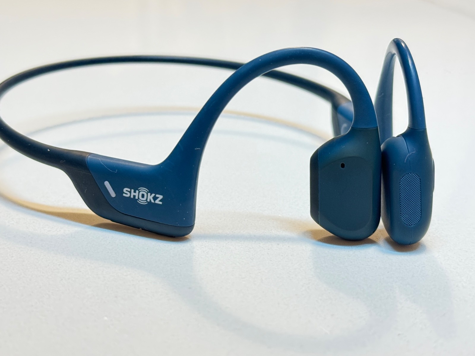 Shokz -OpenRun Pro Premium Bone Conduction Open-Ear Sport Headphones -Steel Blue