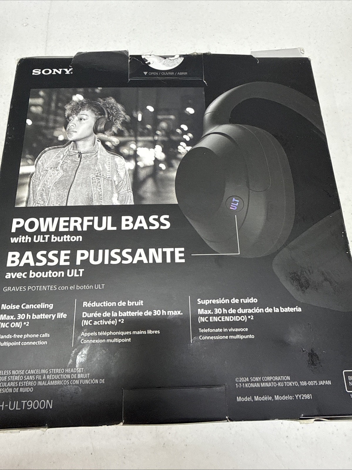 Sony ULT WEAR Over-Ear Noise Canceling Bluetooth Headphones