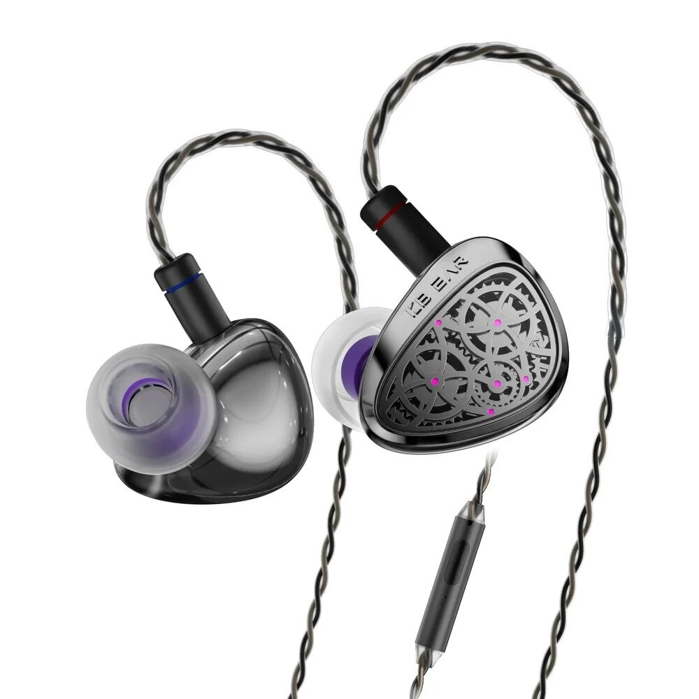 KBEAR TB-PRO PU+PEEK+DLC Composite Diaphragm Dynamic Driver IEM Earphones Wired