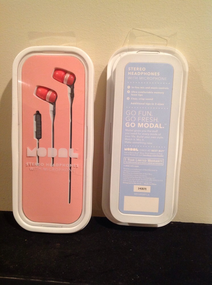 Modal MD-HPEBP1-B Stereo Headphones with Microphone – Gray/Black PACK OF TWO