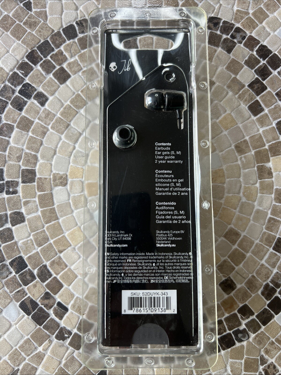 Skullcandy Jib In-Ear Earbuds With Microphone – Black