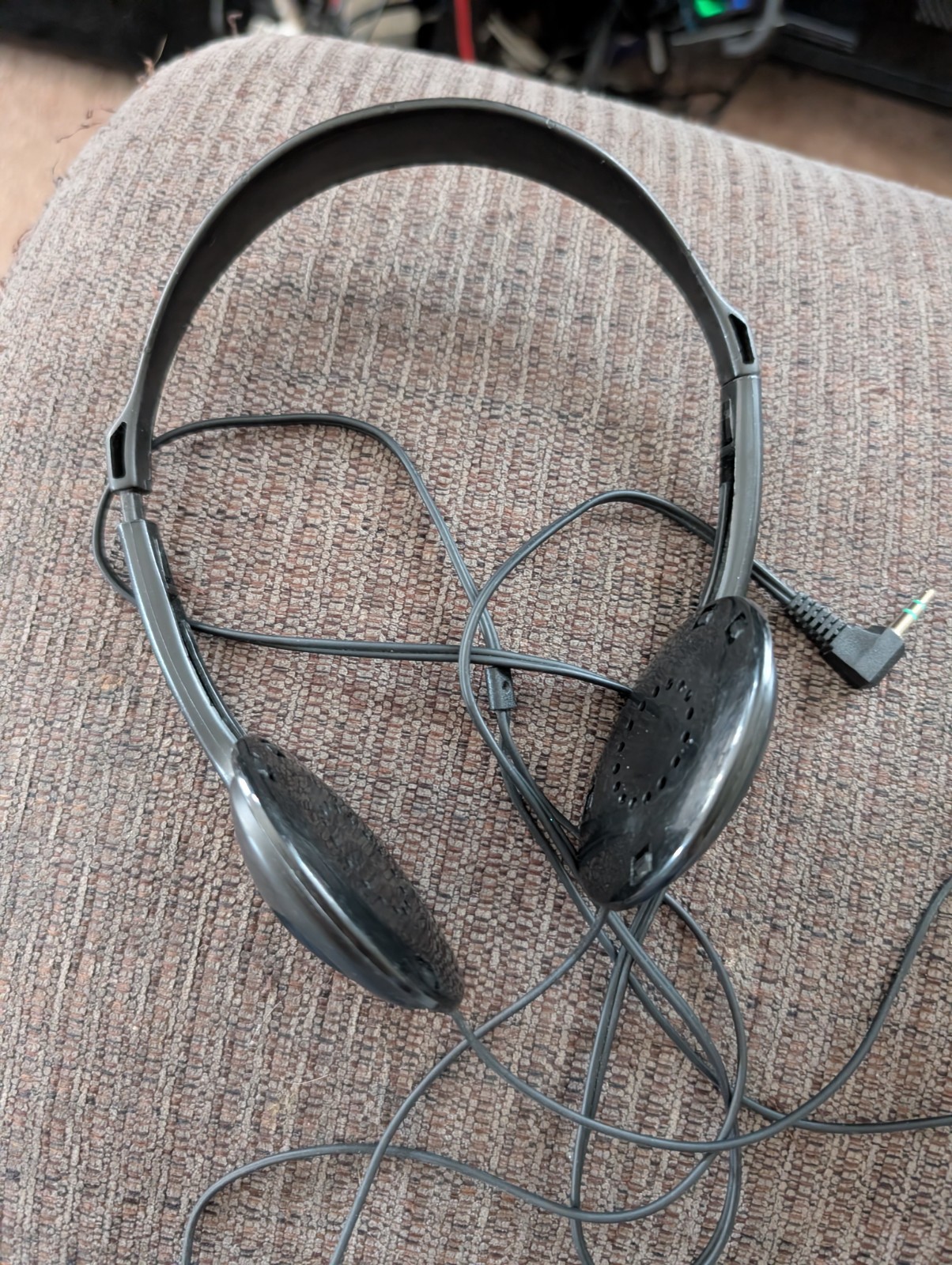 Sony MDR-023 Headphones Vintage Adjustable Wired Black – No Earpads – Tested