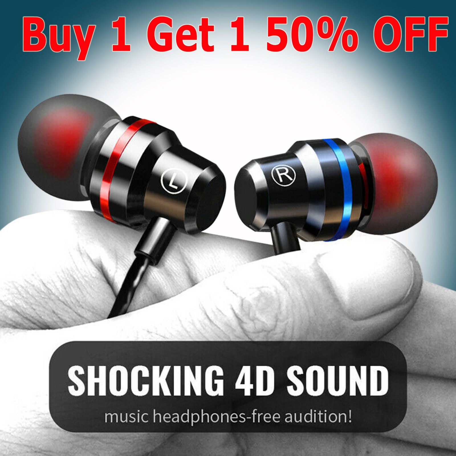 3.5mm HIFI Super Bass Headset In-Ear Earphone Stereo Earbuds Headphone Wired Mic