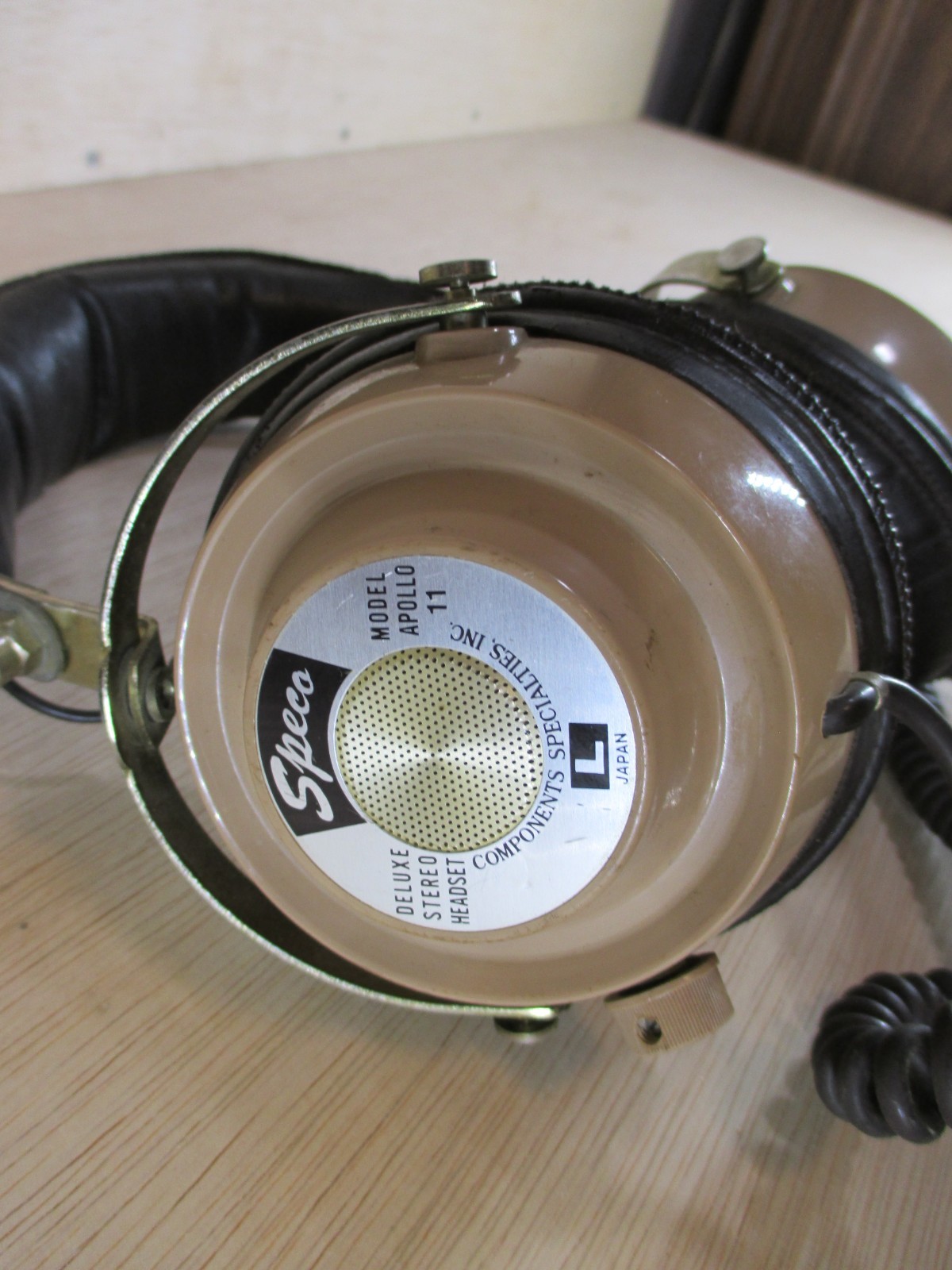 RARE Vintage Speco Model Apollo 11 stereo headphones Works.