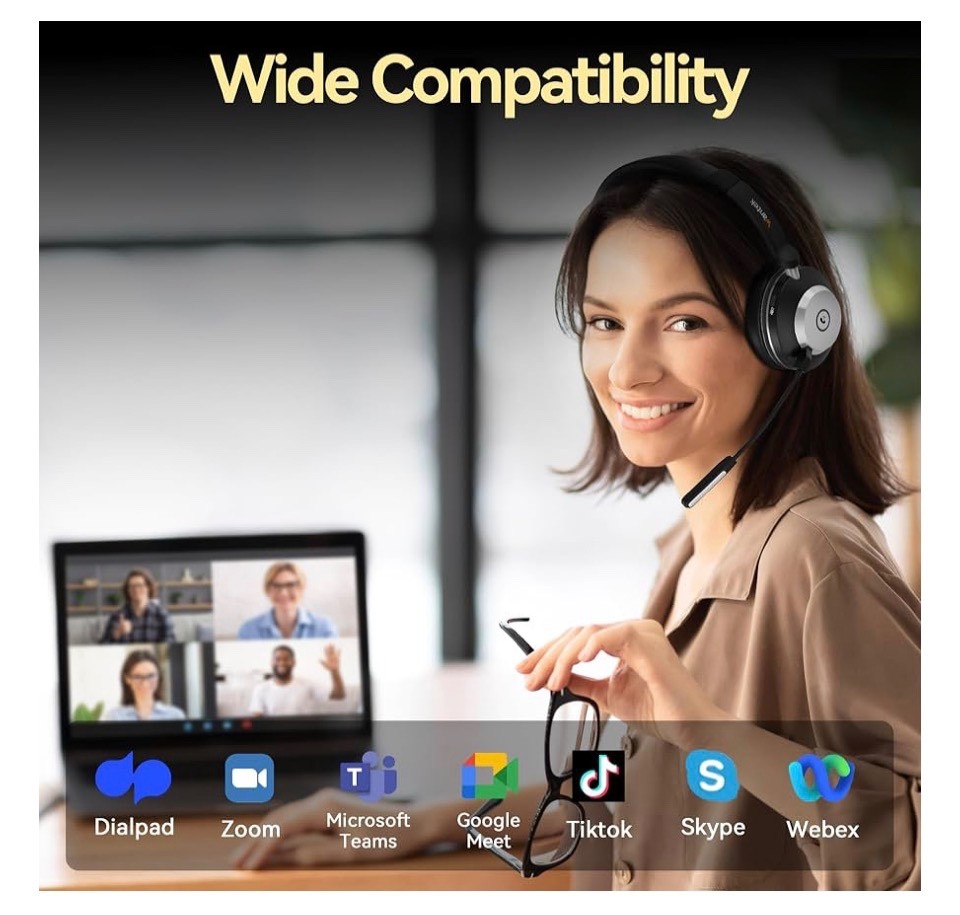 Wantek Bluetooth Headset – HSM-WK881BTC