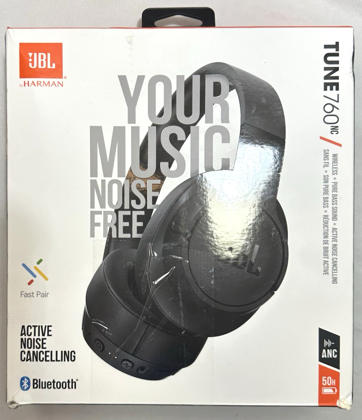 JBL Tune 760NC, Wireless Over-Ear NC Headphones (Used)