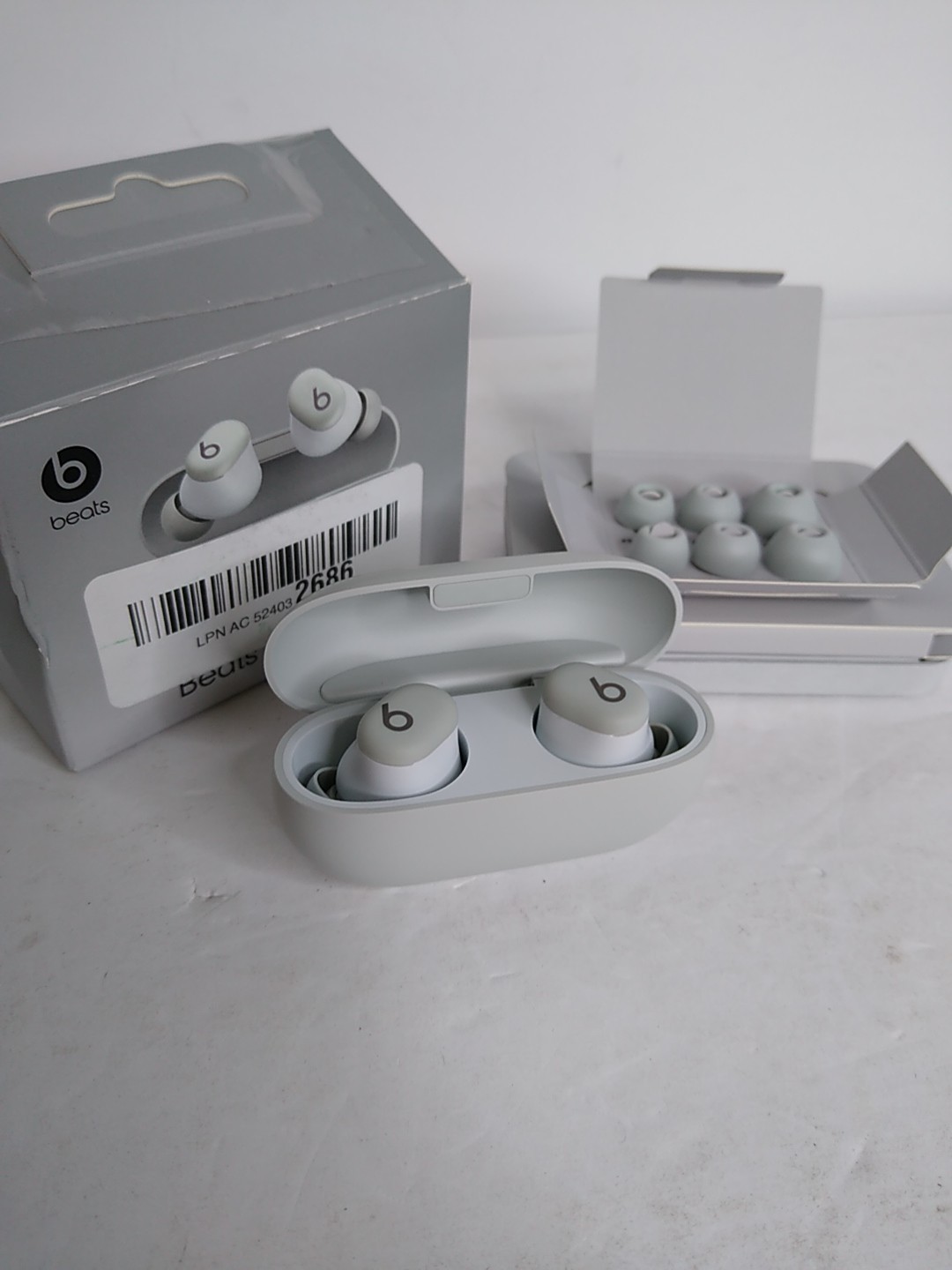 Beats Solo Buds MUVY3LL/A – Wireless Bluetooth Earbuds Storm Gray Open Box