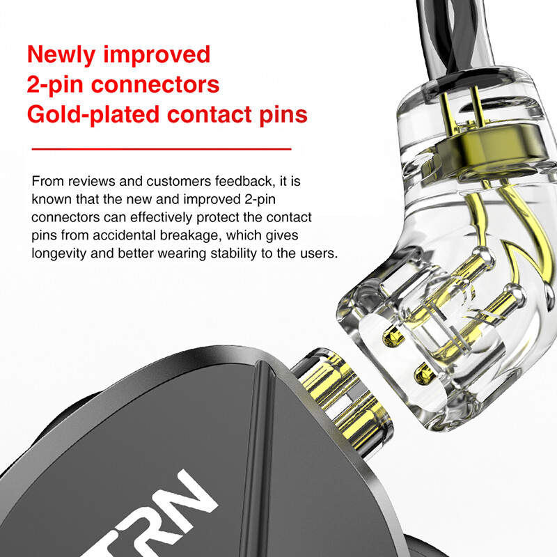 TRN BA5 10BA Drivers In-Ear Earphone IEM HIFI Monitor Earphones Detachable Cable