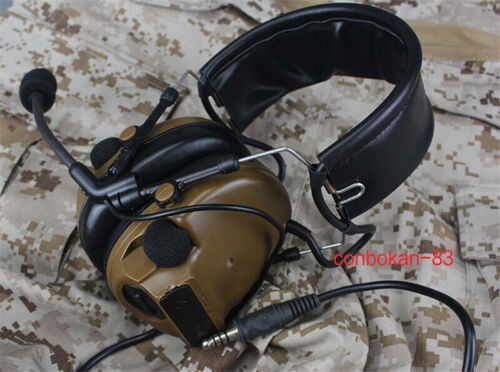US Comtac III Headset Military Noise Reduction For TCA PRC148 152 Standard Gift